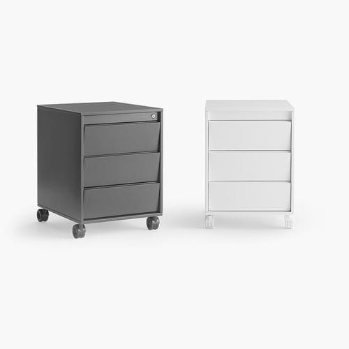 Cassettiera per ufficio in legno - ALI - FANTIN SRL - 3 cassetti / 2 cassetti / con rotelle