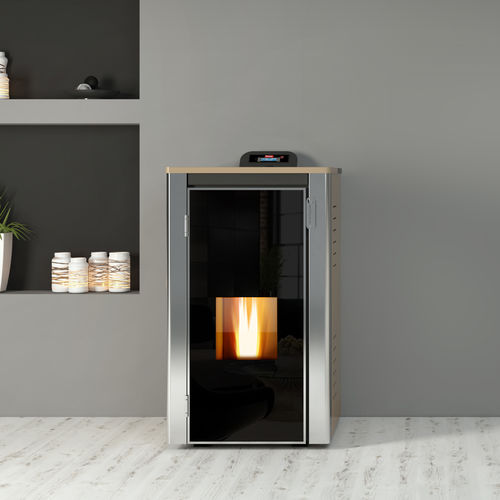 Termostufa a pellet - FREEDOOM - IFYIL TERMO LTD STI - contemporanea / in metallo