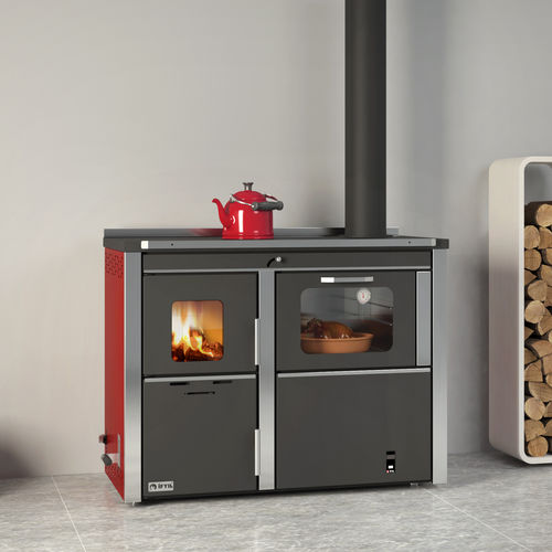 Termostufa a legna - STAR - IFYIL TERMO LTD STI - contemporanea / in ghisa / con 2 sportelli