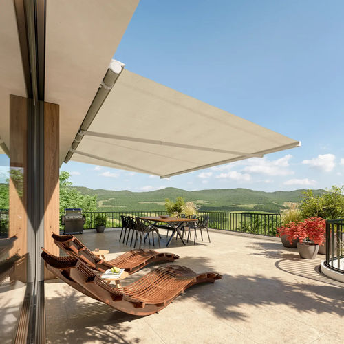 Tenda da sole a cassonetto - VIVO - STOBAG - a motore / per terrazza / da balcone