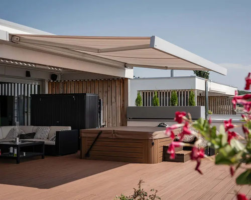 Tenda da sole a cassonetto - CAMABOX - STOBAG - a motore / per terrazza / da balcone