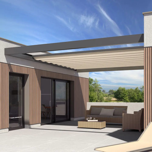 Pergola sospesa - ASTANO SOFT-TOP - STOBAG - in alluminio / in tela / con copertura in tela