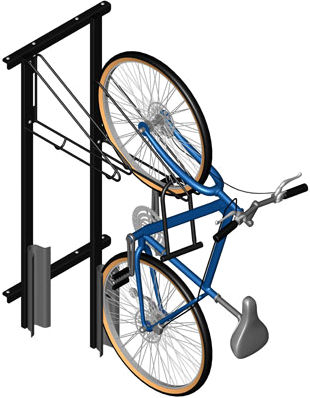 Rastrelliera per biciclette a muro - WALLRACK™ : VERTICAL - CycleSafe - da interno / in acciaio / professionale