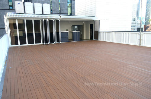 Listone per esterno in composito - DAF PREMIUM - newtechwood - a clip / impermeabile / aspetto legno