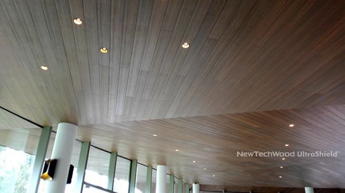 Controsoffitto in legno - ULTRASHIELD® - newtechwood - a doghe