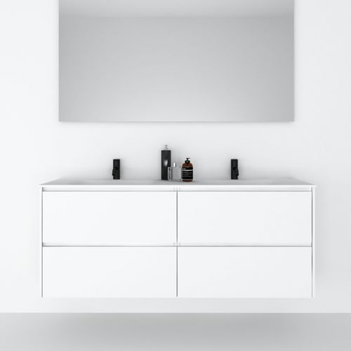 Mobile lavabo doppio - 160 INT L 4C - CODIS - sospeso / in legno / contemporaneo