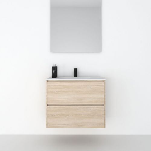 Mobile lavabo sospeso - 80 INT M 2C - CODIS - in legno / contemporaneo / con cassetti