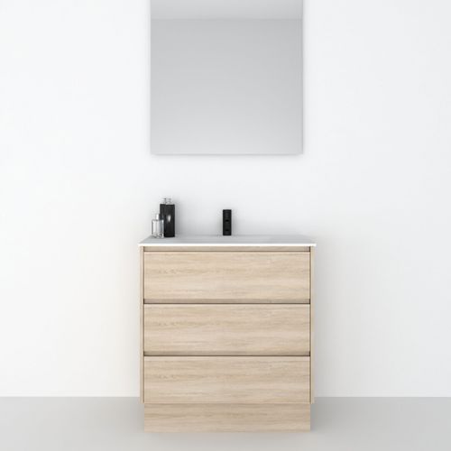 Mobile lavabo da appoggio - 80 SUELO M 3C - CODIS - in legno / contemporaneo / con cassetti