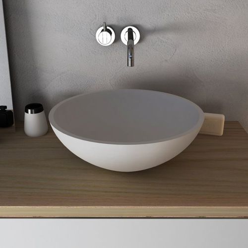 Lavabo da appoggio - CRISTALPLANT ESFERA - CODIS - in Solid Surface / rotondo / contemporaneo