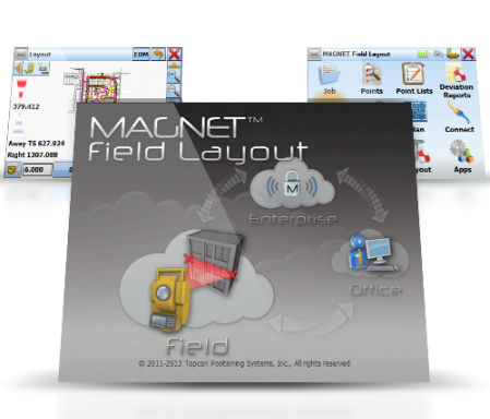 Software di progettazione - MAGNET FIELD LAYOUT - Topcon Positioning Systems Inc - di gestione dati