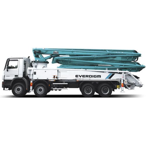 Pompa per calcestruzzo mobile - ECP43CX-5 - Everdigm Corp - montata su camion