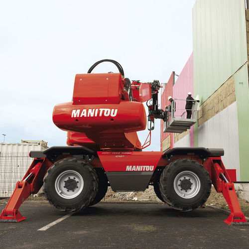 Movimentatore telescopico di sollevamento - MRT 1840 EASY T4 S2 360° - Manitou America's, Inc. - per cantiere / rotativo / per muratura