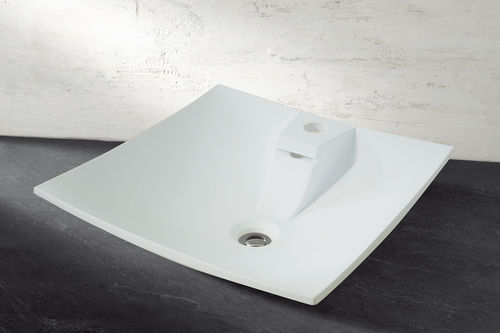 Lavabo da appoggio - RIALTO  - DECOTEC - in Solid Surface / in resina / quadrato