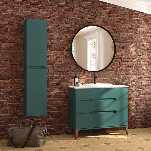 Mobile lavabo doppio - RESONANCE - DECOTEC - sospeso / da appoggio / in frassino
