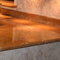 Piano di lavoro in composito - iCoat - epossidico / da cucina / marrone