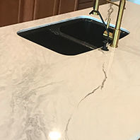 Piano di lavoro in composito - iCoat - epossidico / da cucina / bianco