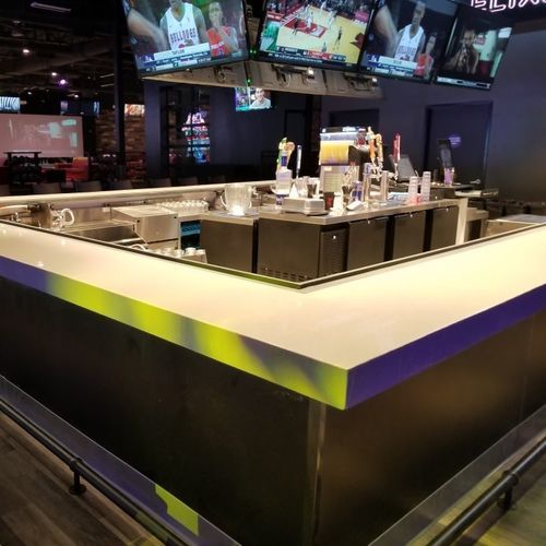 Piano di lavoro epossidico - iCoat - per bar / da interno / bianco
