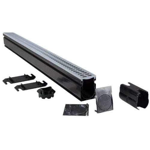 Canaletta con griglie - Slim Kit - NDS - a fessura / in PVC / per pavimentazione