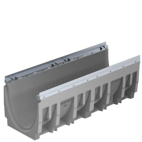 Canaletta con griglie - FILCOTEN® Pro 300 - NDS - in calcestruzzo fibrorinfrozato / griglia in acciaio galvanizzato / per spazio pubblico
