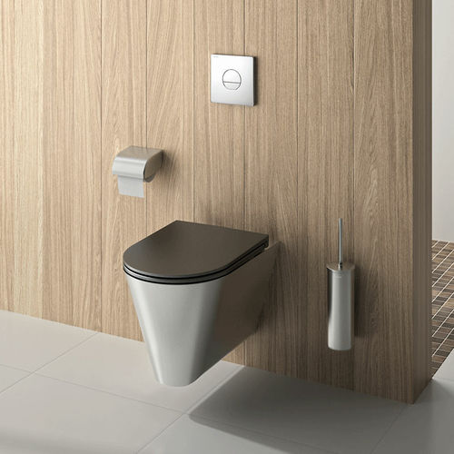 Scopino per WC in acciaio inossidabile - BE-LINE®  - DELABIE - in plastica / da parete / levigato