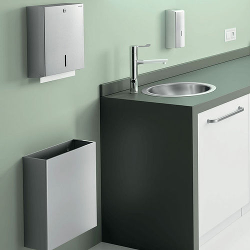 Distributore di salviette da parete - 510601 series - DELABIE - in acciaio inossidabile / contract / per bagno pubblico