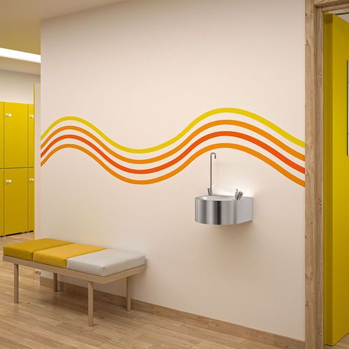 Fontanella fredda - SD  - DELABIE - antivandalismo / da parete / per bagno pubblico