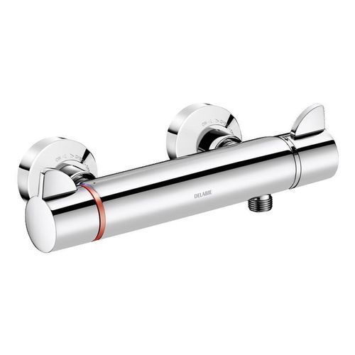Miscelatore da doccia - SECURITHERM - DELABIE - da parete / termostatico / in ottone cromato