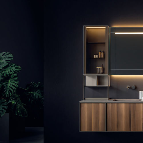 Mobile lavabo multiplo - DORSODURO - novello - sospeso / in legno / contemporaneo