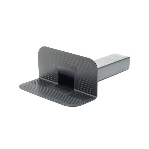 Bocchettone di scarico in TPE - TPE L 427 - 90&deg; RIBBED FLANGE - IMPERTEK Srl - angolare