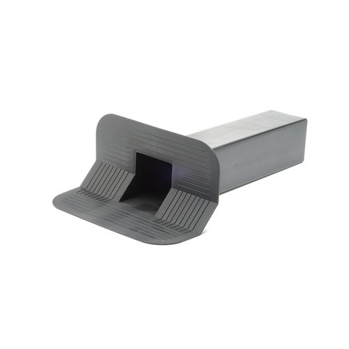 Bocchettone di scarico in TPE - L 427 - 45&deg; RIBBED FLANGE - IMPERTEK Srl - angolare