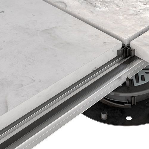 Travetto in alluminio - T-Rail - IMPERTEK Srl - per pavimento sopraelevato / per esterno / smontabile
