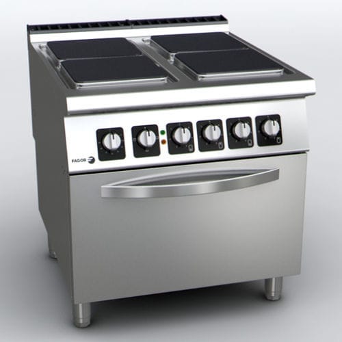 Blocco cottura elettrico - C-E941 - FAGOR INDUSTRIAL - professionale / 4 fuochi / 1 forno