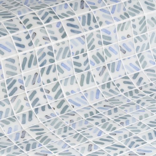 Mosaico in vetro - STROKES 25 - EZARRI MOSAICO - opaco / da esterno / per piscina