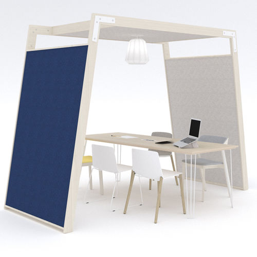 Separatore di spazi in legno - ARCHE   - iwoodlove - in feltro acustico / contract