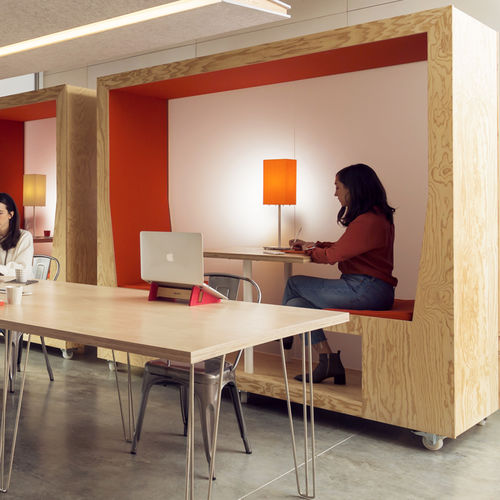 Scrivania per open space - NOMADE L&S  - iwoodlove - design originale / in legno / contract