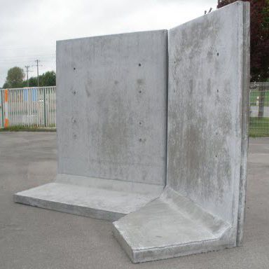 Muro in cemento armato - ANGLE - ALKERN - prefabbricato / con pannelli modulari