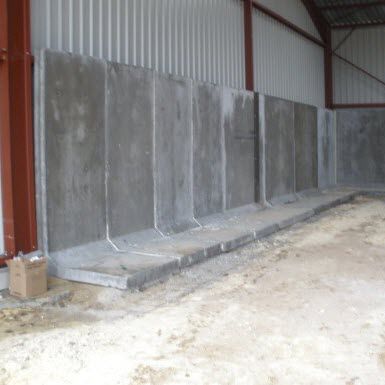 Muro in cemento armato - L - ALKERN - prefabbricato / con pannelli modulari