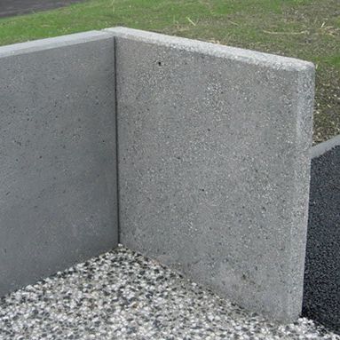 Muro di contenimento in cemento armato - L - ALKERN - modulare / prefabbricato / per recinzione di giardino