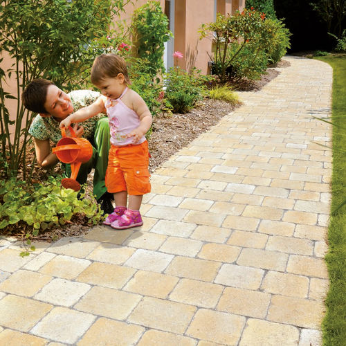 Pavé in calcestruzzo - ARKOS - ALKERN - da esterno / anticato / per pedoni