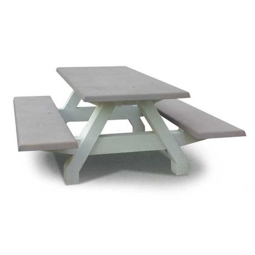 Tavolo da picnic contemporaneo - ACCUEIL - ALKERN - in calcestruzzo / con supporto in calcestruzzo / rettangolare
