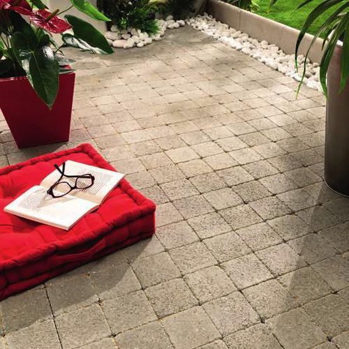 Pavé in calcestruzzo - CARROCO - ALKERN - per terrazza / anticato / per pedoni
