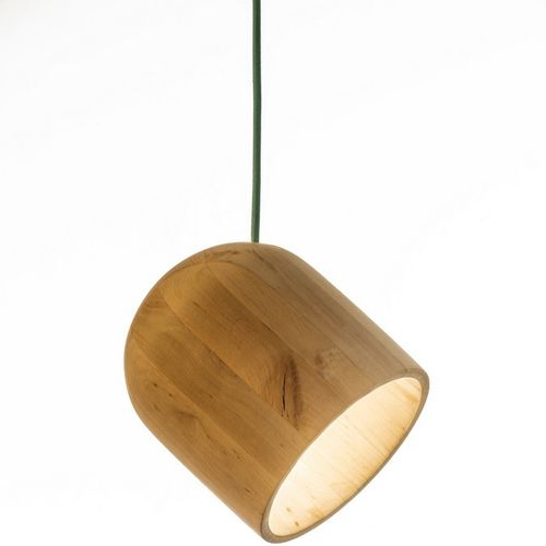 Lampada a sospensione - FLEXIBLE ANGELKA - Abadoc - in legno / contemporanea / con cavo