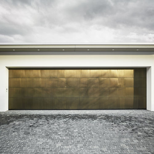 Porta basculante per garage - SWITZERLAND - AIR-LUX - scorrevole / in ottone / automatica