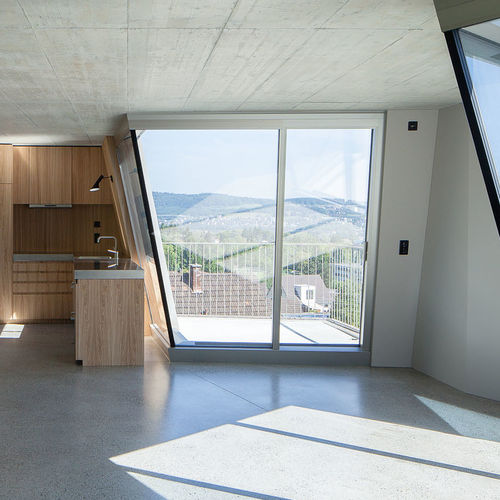 Porta finestra ad anta ribalta - ZURICH - AIR-LUX - in alluminio / a doppi vetri / termoisolante