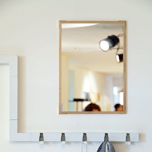 Specchio a muro - Epaulette - VIJ5 - contemporaneo / rettangolare / in rovere