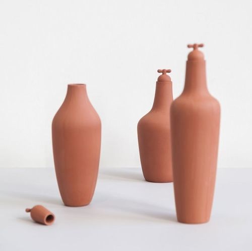 Caraffa in ceramica - VIJ5 - in terracotta / in gres