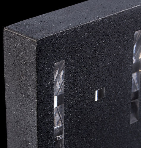 Pannello decorativo da parete - PIXA ™ - SENSITILE - in materiale riciclato / in calcestruzzo / lucido