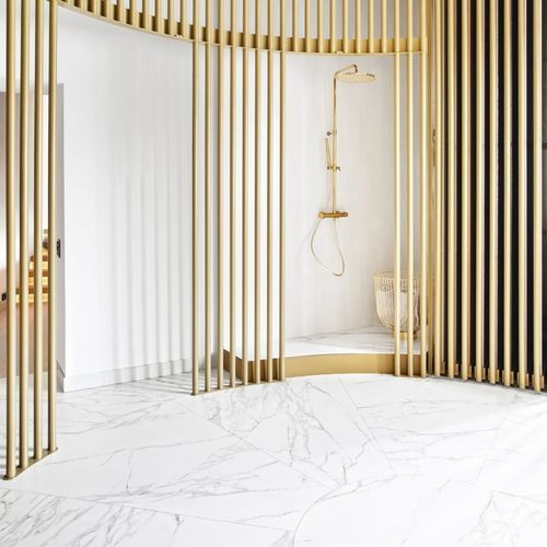 Pannello decorativo di rivestimento - Calacatta  - NEOLITH - da parete / per interni / antigraffio