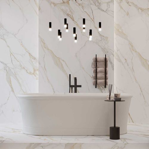 Pannello decorativo di rivestimento - Calacatta Roma - NEOLITH - da parete / per mobile / per cucina