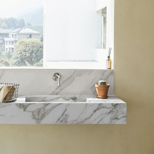 Pannello decorativo di rivestimento - Calacatta Royale - NEOLITH - da parete / per mobile / per cucina